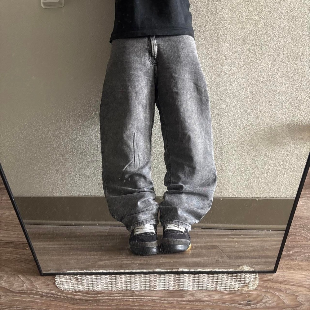 Vintage Y2K/2000s Grunge Faded Black Streetwear Denim Jeans! 31x29